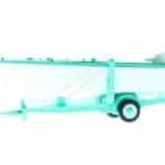 HO Motorboot auf Anhänger