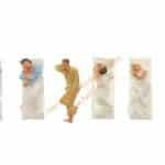 HO Liegende Fahrgäste