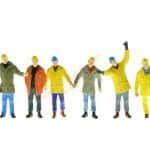 HO Arbeiter mit Schutzk