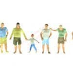 HO sommerliche Passanten