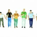 HO Bahnreisende mit Rucksack