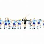 HO Fussballmannschaft blau