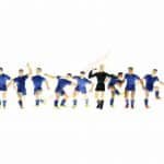 HO Fussballmannschaft blau