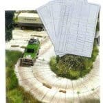 HO Betonplatten-Straße