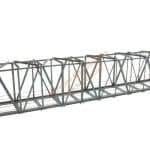 HO Kastenbrücke 42 cm grau