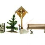 HO Wegkreuz mit Zubehör