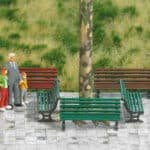 HO Parkbänke