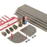 HO/TT Fußsteig mit Zubehör