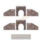 TT 2 Tunnelportale eingleisi