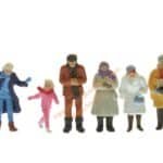 HO Passanten winterlich