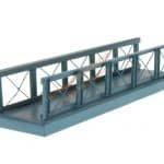 HO Fußgängersteg 11cm blau