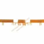 HO 4 Bänke + 1 Rundbank