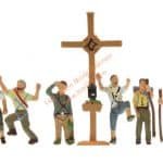 HO Bergwanderer Gipfelkreuz