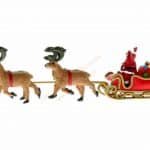 HO Weihnachtsmann m Schlitten