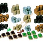 HO Bierfässer. Bierkästen