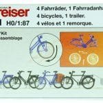 HO Fahrräder. Fahrradanhänger