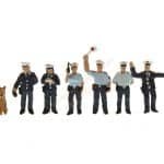 N Polizisten beleuchtet