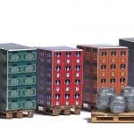 HO Paletten m. Getränkekisten