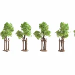 HO/TT Bäume mit Baumstützen