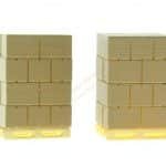 HO 3 Paletten mit Kisten