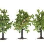 HO/TT 3 Obstbäume grün