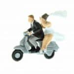HO Brautpaar auf Vespa-Roller