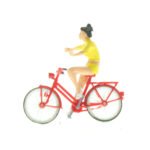 HO Fahradfahrerin freihändig
