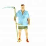 HO Landwirt mit Sense