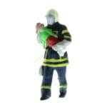 HO Feuerwehrmann Kind rettend