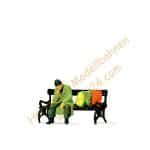 HO Obdachloser auf Bank