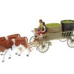 HO Winzerwagen mit Kühen