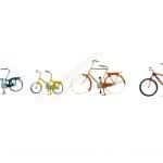 TT 4 moderne Fahrräder