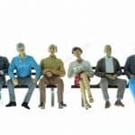 LGB sitzende Waggon-Reisende