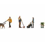 N Menschen mit Hunden