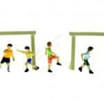 N Kinder auf dem Bolzplatz