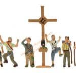 N Bergwanderer Gipfelkreuz