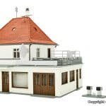 H0 Wohnhaus mit Werkstatt