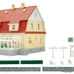 H0 Wohnhaus mit Wintergarten