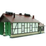 HO Lokschuppen zweiständig