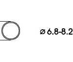 Haftreifen 6,8 - 8,2mm