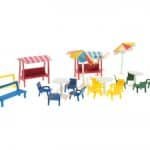 HO/TT Bänke, Stühle, Tische