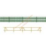 HO/TT Koppelzaun + Lattenzaun