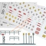 HO/TT Eisenbahnsignaltafel