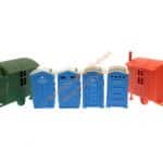 HO/TT Bauwagen Mobiltoiletten