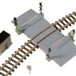 N Bahnübergang - Halbschranke