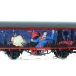 HO ged. Güterwagen Superman