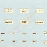 HO Beschriftung Wagen