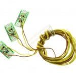 3 Beleuchtungssockel LED gelb