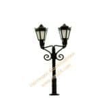 N LED Parklaterne zweiflammig