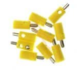 10 Stecker gelb